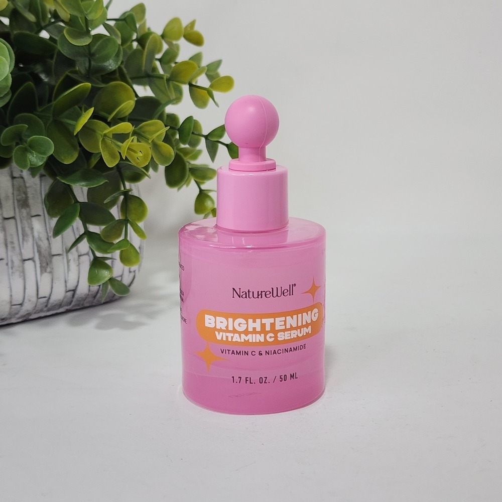 NatureWell Brightening Face Serum with Vitamin C and Niacinamide 1.7 fl oz 50 mL